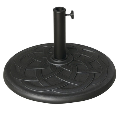42 lbs 22" Bronze Resin Round Umbrella Base, Patio Stand, Bronze Umbrella Bases Bronze at Gallery Canada