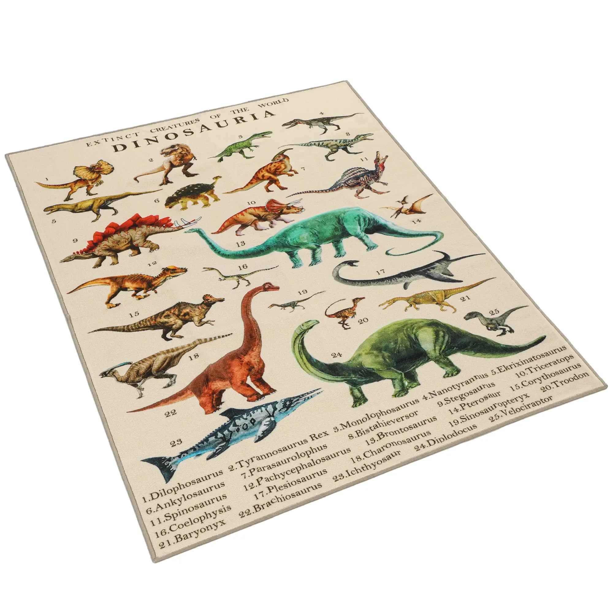 Large Play Mat 200 x 150 cm, Dinosaur Pattern, Toddler Crawling Mat