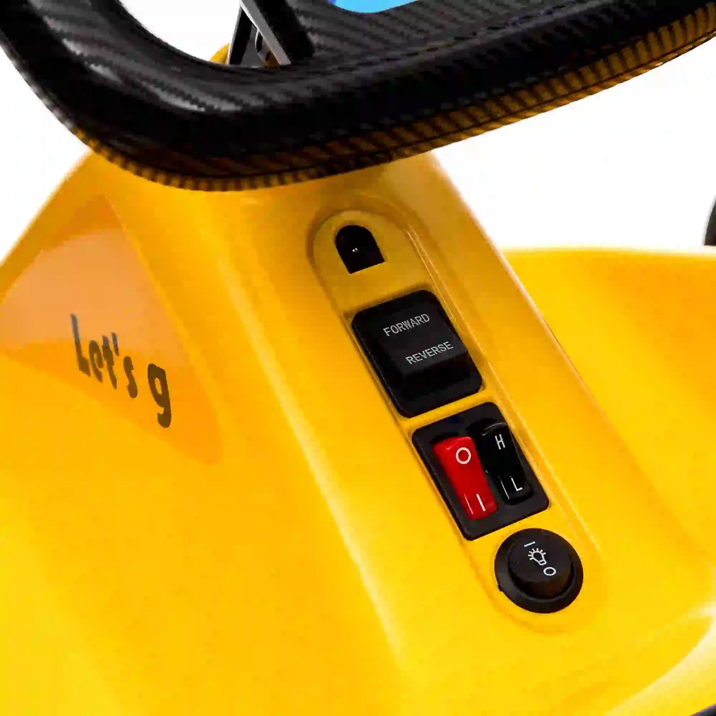 6V Electric Go Kart for Kids, with Music Light Horn, Yellow Electric Ride On Toys at Gallery Canada