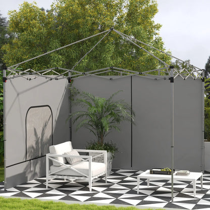Instant Canopy Sidewall, Zipper Mesh Window, 10 x 10 ft, 2 Pack Gazebo Sidewalls at Gallery Canada