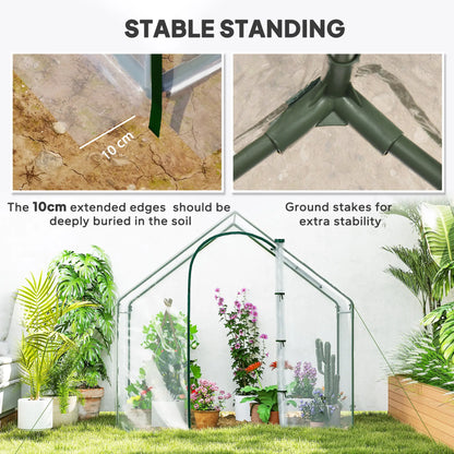 6'x3.3'x5.5' Walk-in Greenhouse, Portable Mini for Plants, Clear Cover Mini Greenhouses at Gallery Canada