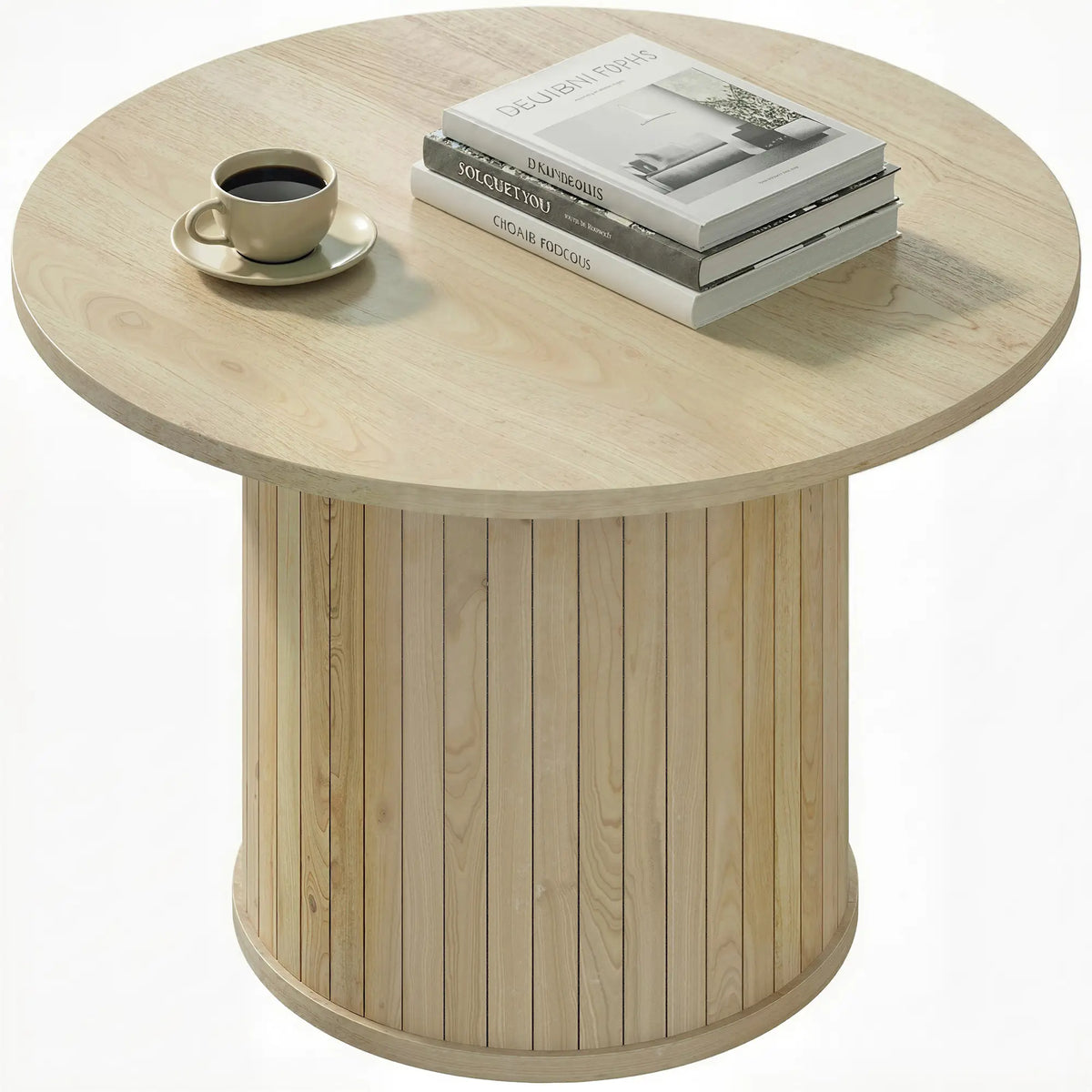 Round Coffee Table, 24", Natural Wood Coffee Tables Natural at Gallery Canada