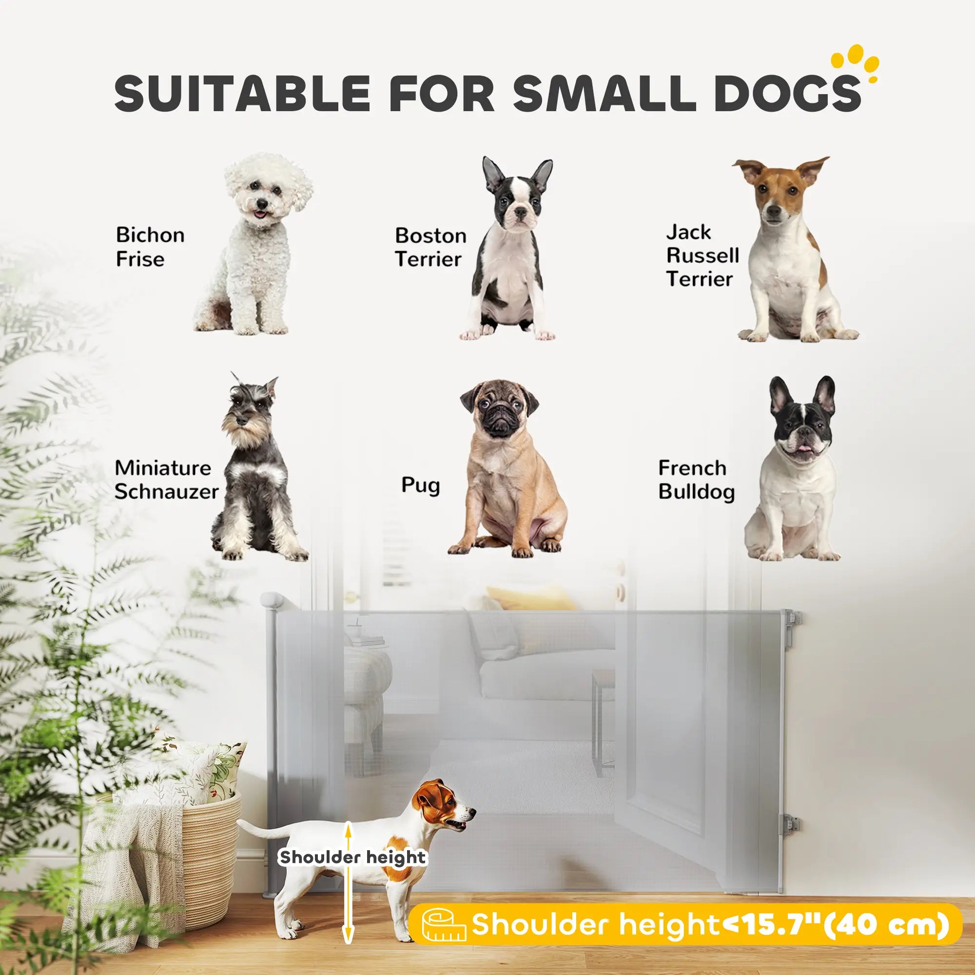 Retractable Dog Gate, 55