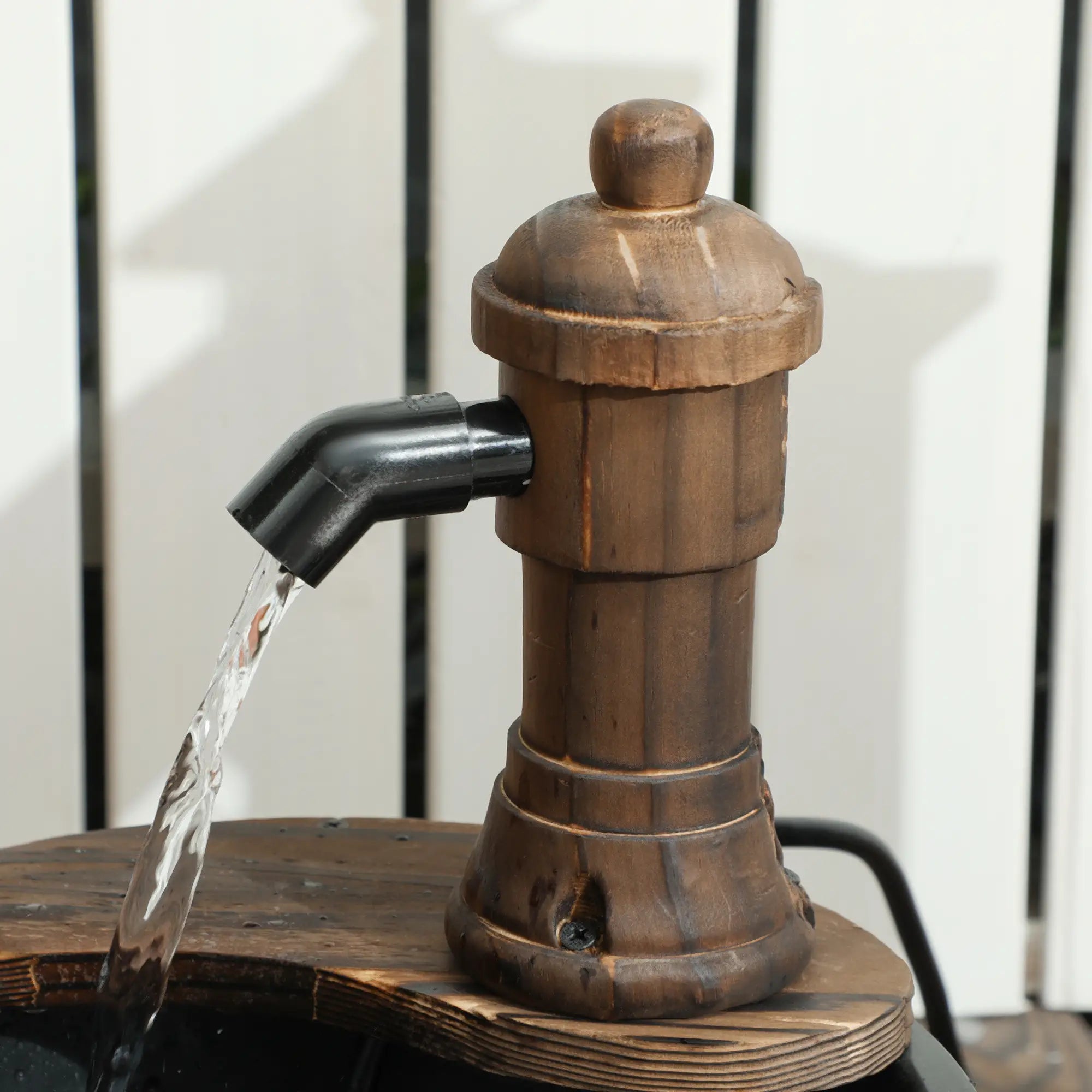 Outdoor Garden Fountain with Electric Pump, Carbonized Water Fountains at Gallery Canada