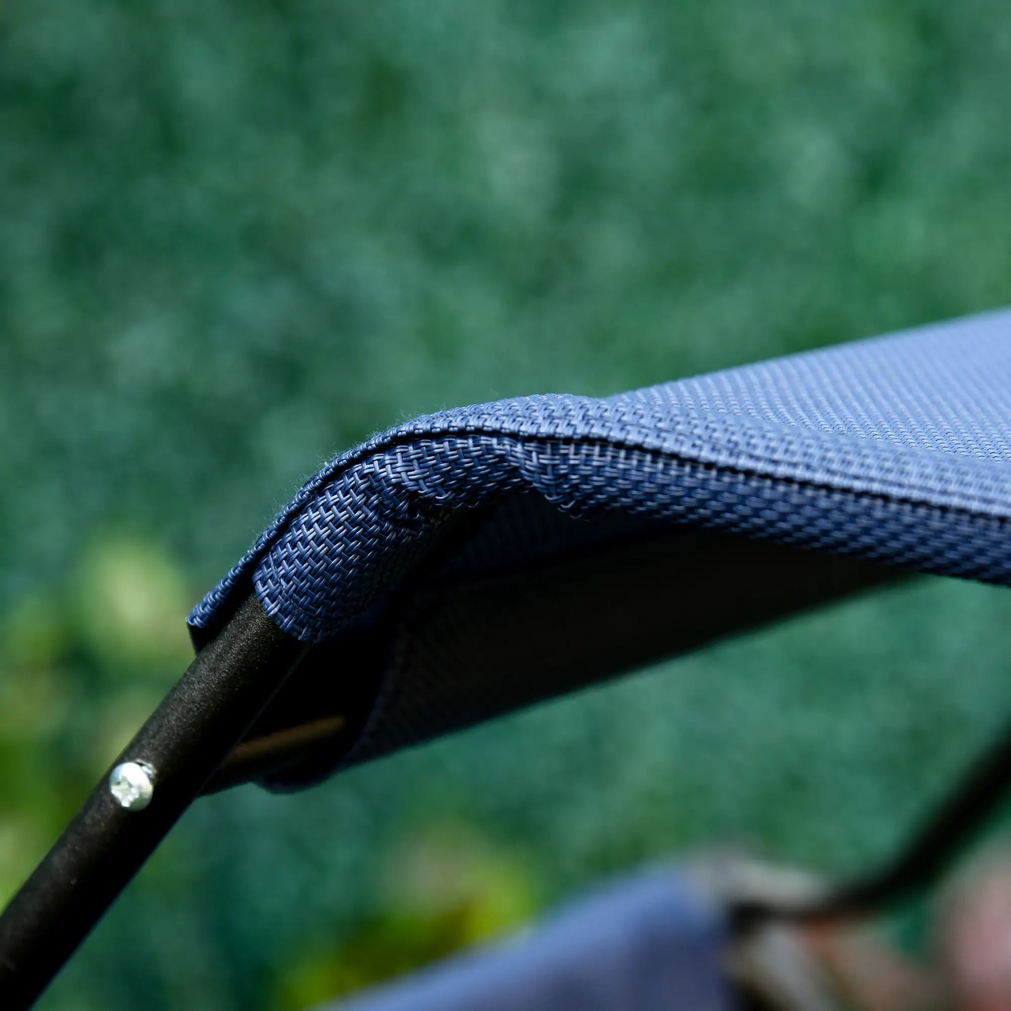 Foldable Lounge Chair with Canopy, Outdoor Zero Gravity Chair, Side Tray, Cup Holder, Blue Outdoor Chaise Lounges at Gallery Canada