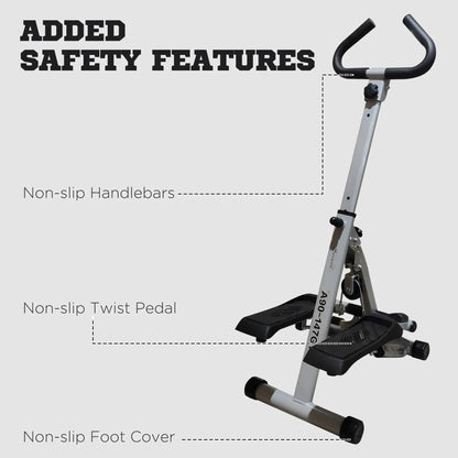Height Adjustable Stair Stepper, LCD Monitor, Black Aerobic Equipment at Gallery Canada