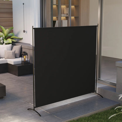 Single Panel Room Divider, UV30+ Privacy Screen, Indoor Outdoor, Black Side Awnings at Gallery Canada