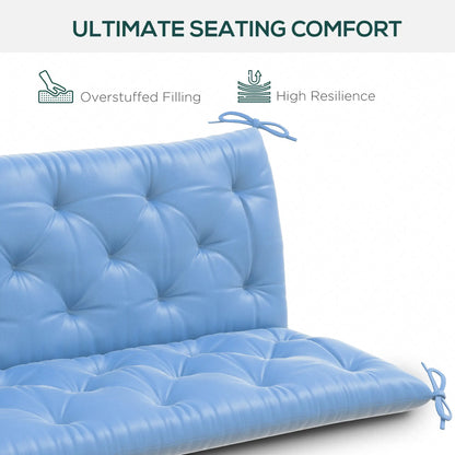 3-Seater Outdoor Bench Swing Cushions, Patio Garden, Light Blue Patio Chair Cushions at Gallery Canada