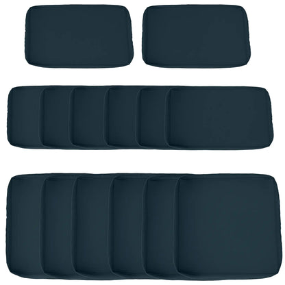 Outdoor Rattan Sofa Set Cushion Cover, Polyester, No Cushion Patio Chair Cushions Dark Blue at Gallery Canada