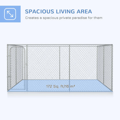 172.2 Sq. Ft. Dog Playpen, Galvanized Steel Frame, 13' L x 13' W x 5.9' H Houses, Kennels & Pens at Gallery Canada