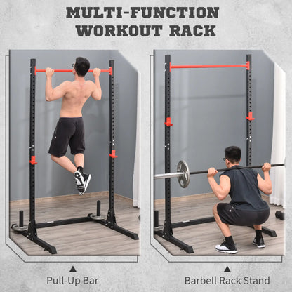Adjustable Barbell Power Rack, Squat Stand, Strength Training, Home Gym, Black Power Towers at Gallery Canada