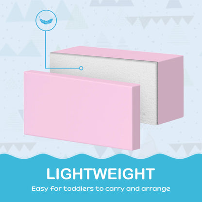 7 Pieces Soft Play Foam Climbing Blocks, Indoor Kids Play Toys, Light Color Kids Gym & Playmats at Gallery Canada