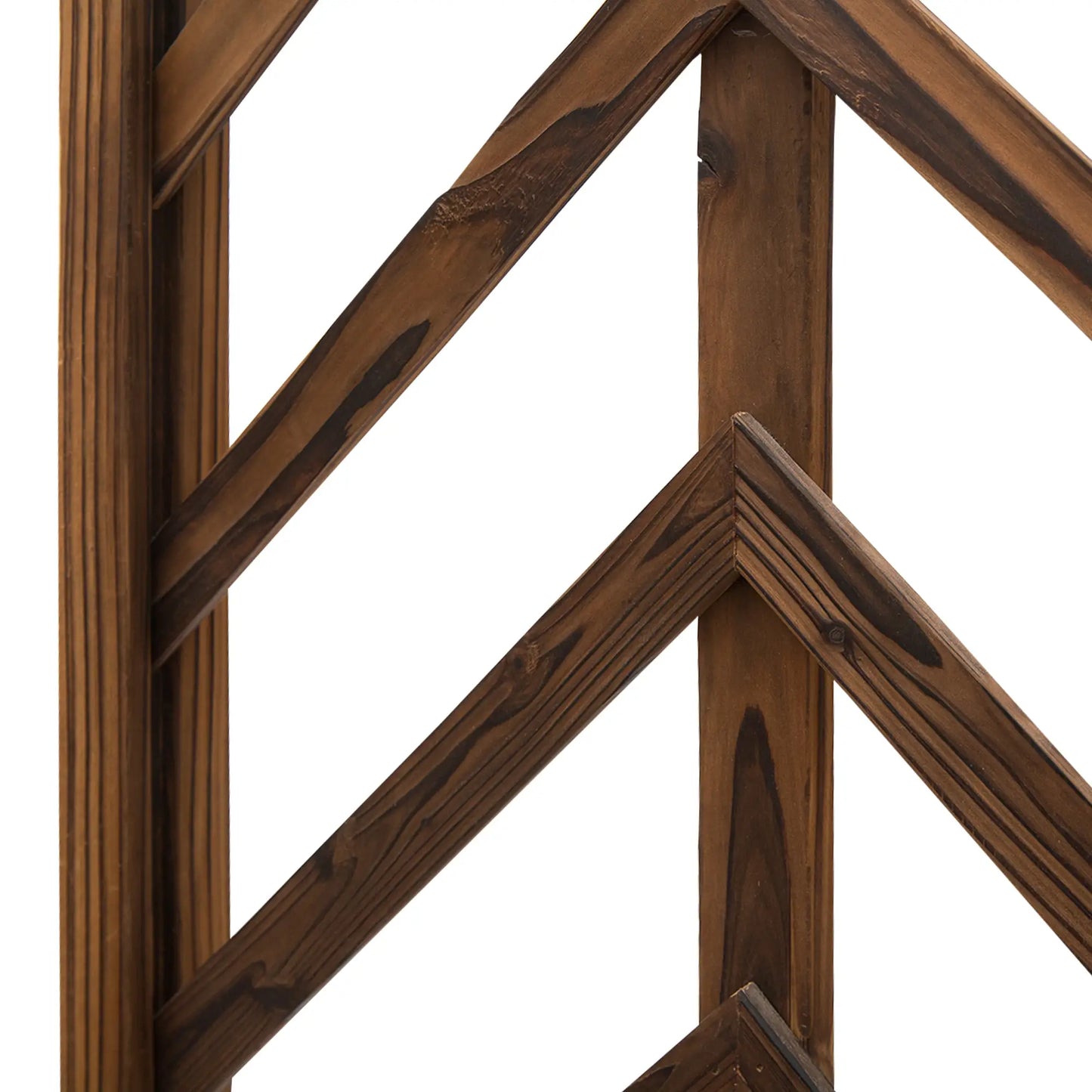 79" Arched Plant Trellis, Pergola Style Roof, Fir Wood Frame Garden Arches at Gallery Canada