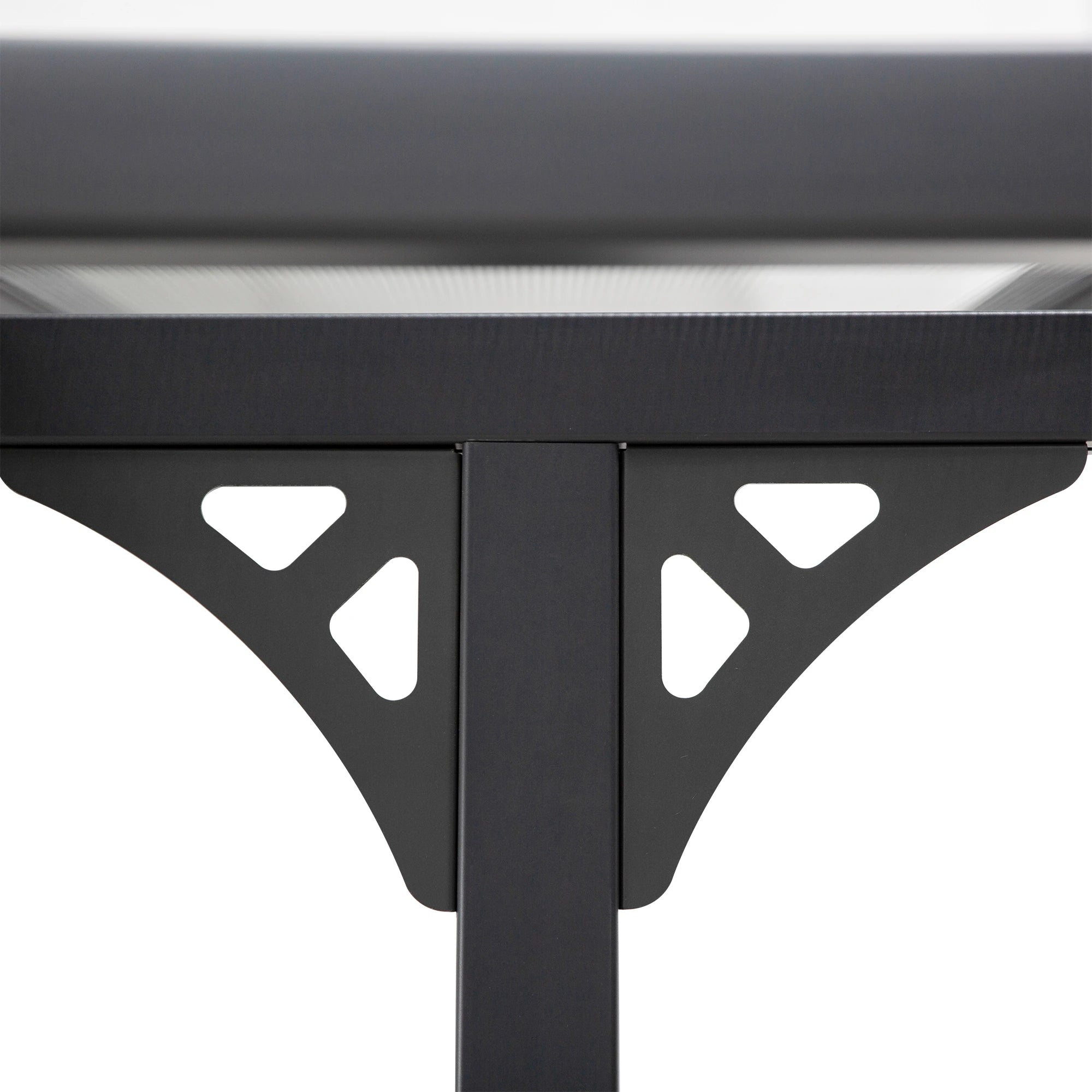 10' x 10' Aluminum Pergola, Adjustable Height, Polycarbonate Roof, UV Protection, Grey Pergolas at Gallery Canada