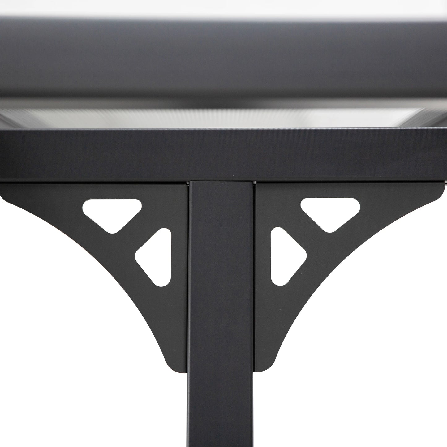 10' x 10' Aluminum Pergola, Adjustable Height, Polycarbonate Roof, UV Protection, Grey Pergolas at Gallery Canada