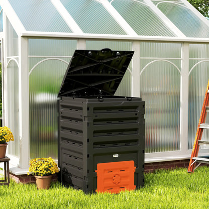 Compost Bin, Garden Composter, 120 Gallon (450L), Orange Garden Accessories at Gallery Canada