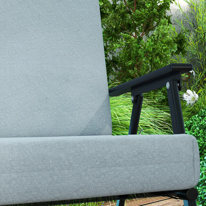 Outdoor Cushions Set of 2, Seat Cushions with Back, Fade-Resistant, Light Grey Patio Chair Cushions at Gallery Canada