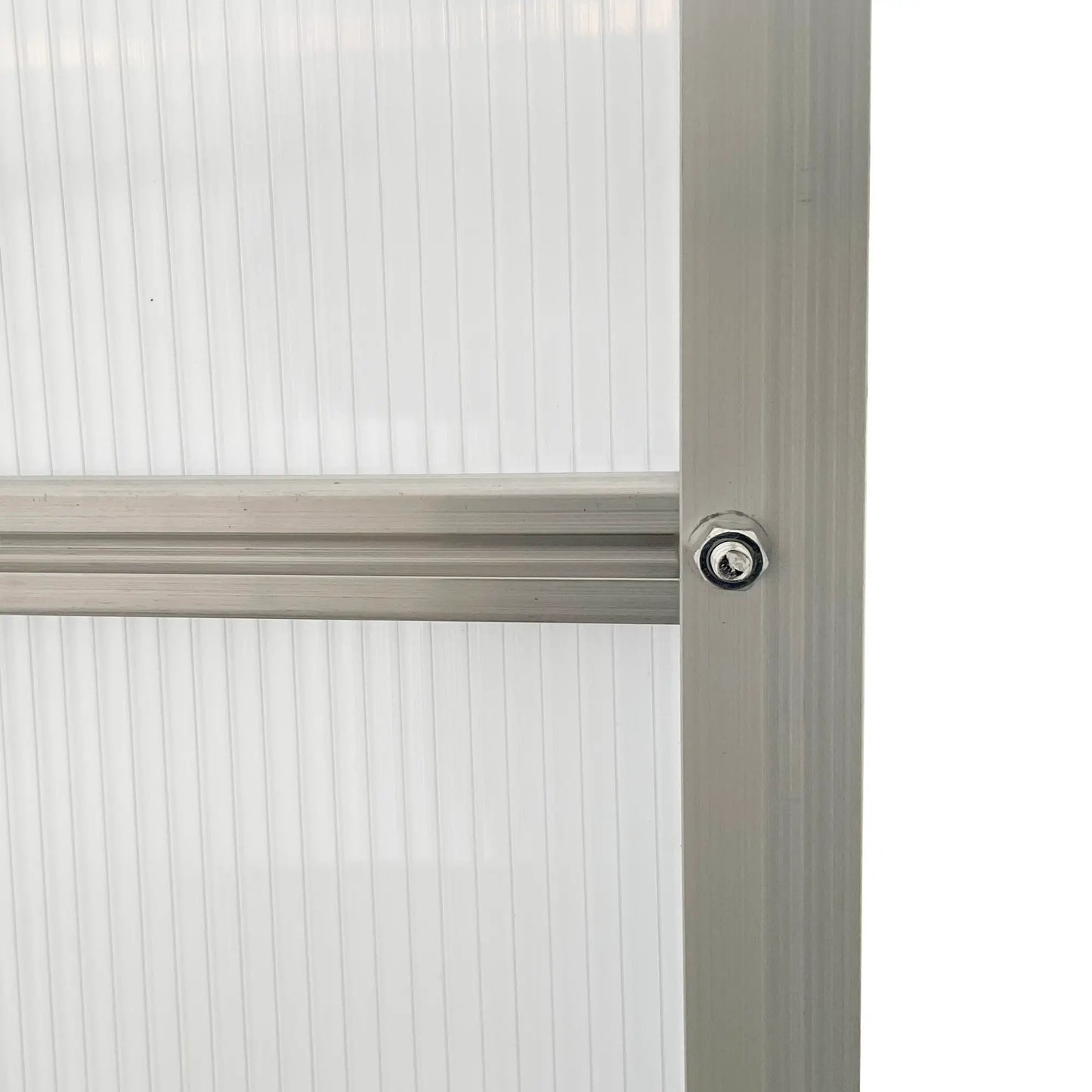 6' x 8' x 6.5' Walk-in Greenhouse, Polycarbonate, Adjustable Roof Vent, Sliding Door, Clear Walk In Greenhouses at Gallery Canada