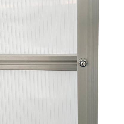 6' x 8' x 6.5' Walk-in Greenhouse, Polycarbonate, Adjustable Roof Vent, Sliding Door, Clear Walk In Greenhouses at Gallery Canada