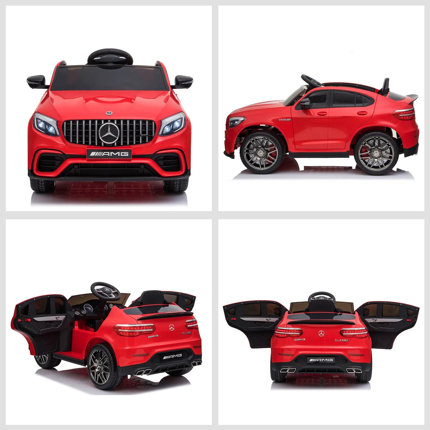 12V/7AH Kids Ride On Car, Electric Car with Remote Control, Red Electric Toy Cars at Gallery Canada
