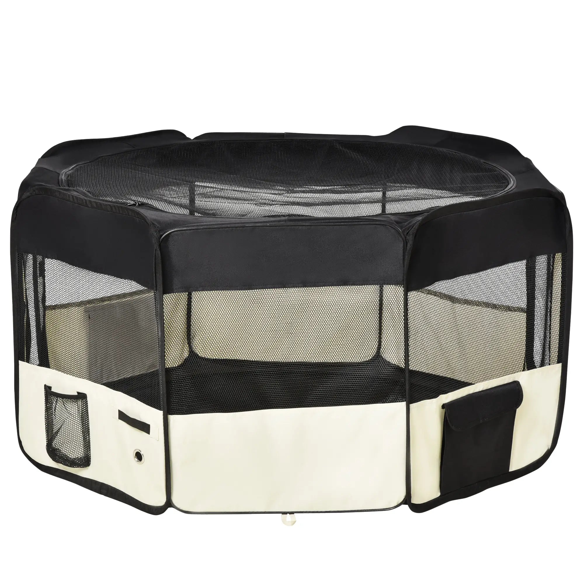 49.2-Inch Soft Folding Dog Playpen, Outdoor Pet Pen with Bag Houses, Kennels & Pens at Gallery Canada