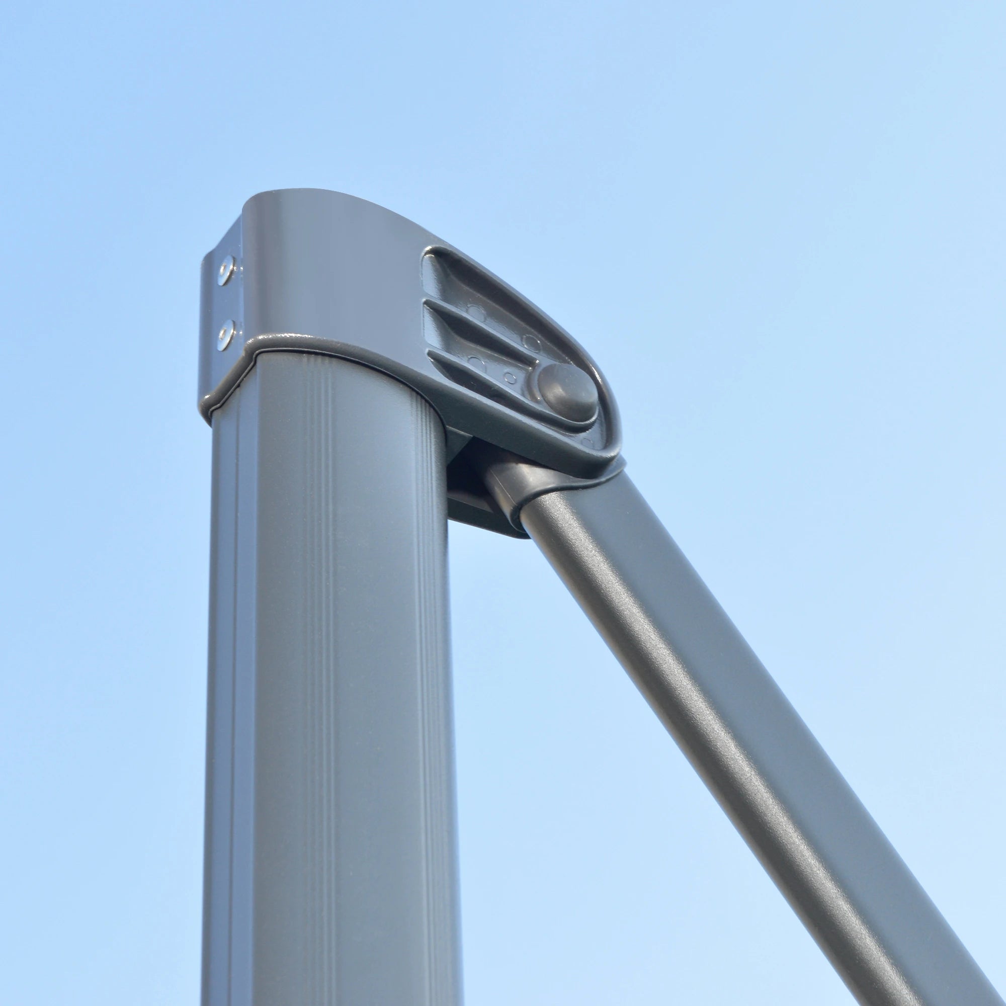 9.6' Cantilever Patio Umbrella, Outdoor Hanging, 360° Rotation, Grey Cantilever Umbrellas at Gallery Canada