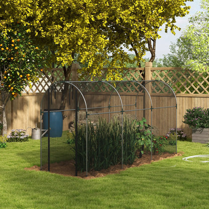 Galvanized Steel Crop Cage, Plant Protection Tent, 4' x 12', Black Walk In Greenhouses at Gallery Canada