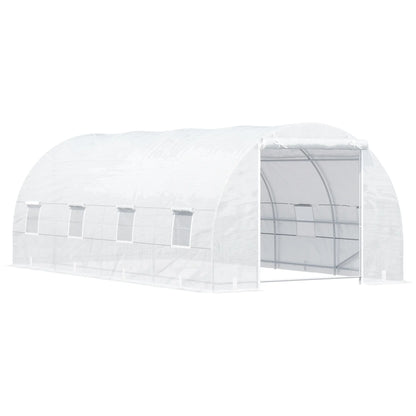 20x10x7ft Heavy Duty Walk-In Greenhouse, Outdoor Plant Grow House, White Tunnel Greenhouses Green at Gallery Canada