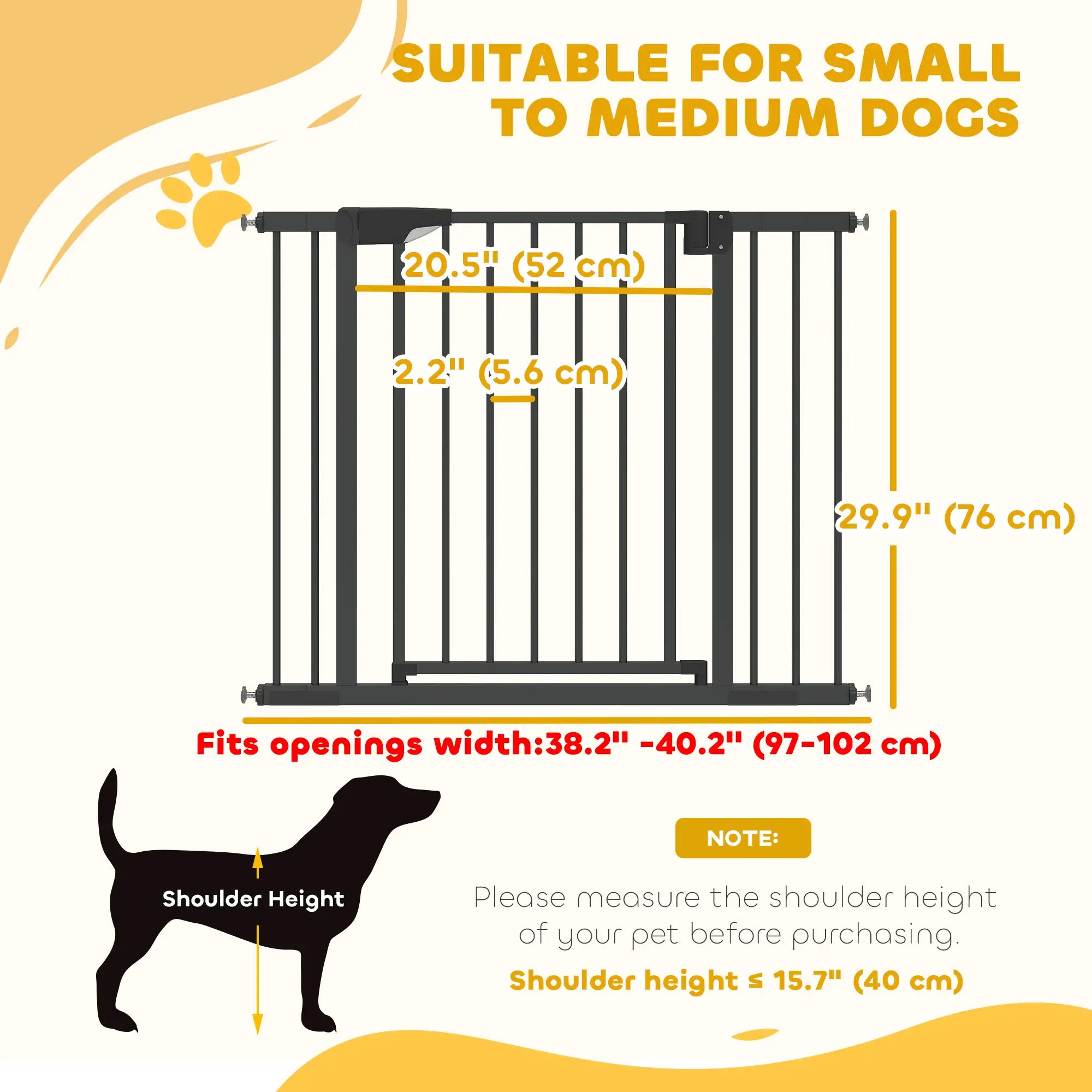 Baby Gate, Pet Safety Gate, 30