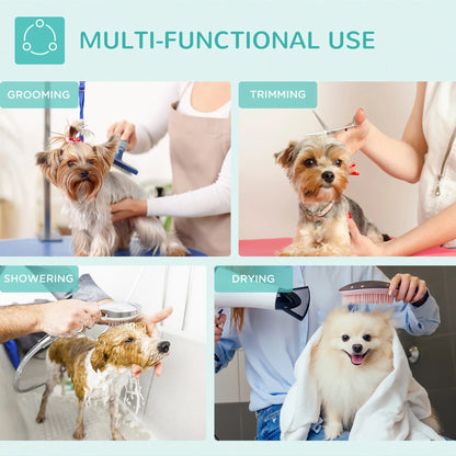 Foldable Pet Grooming Table for Dogs Cats with Adjustable Arm, Non-slip Surface, Black Dog Grooming Tables at Gallery Canada