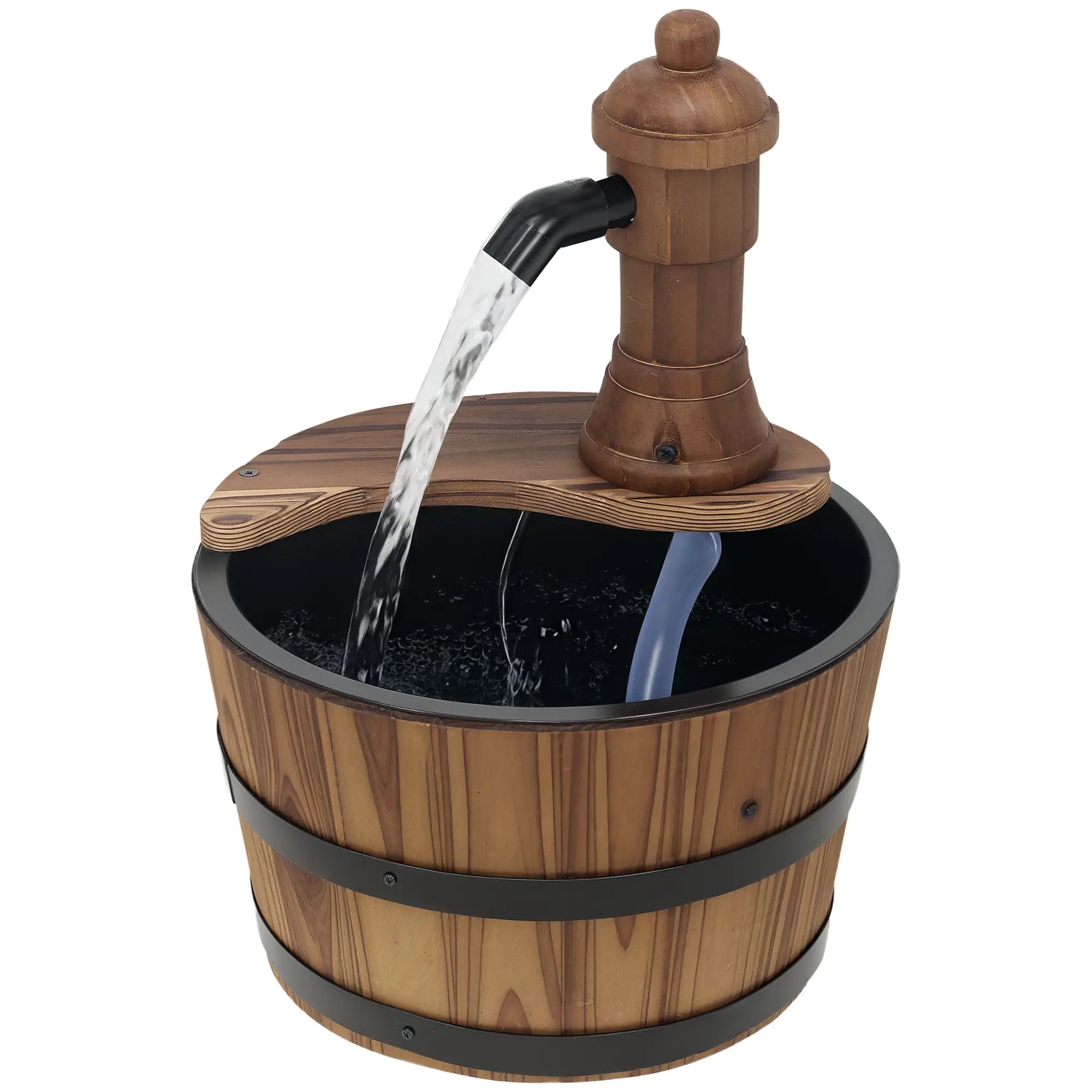 Outdoor Garden Fountain with Electric Pump, Carbonized Water Fountains at Gallery Canada