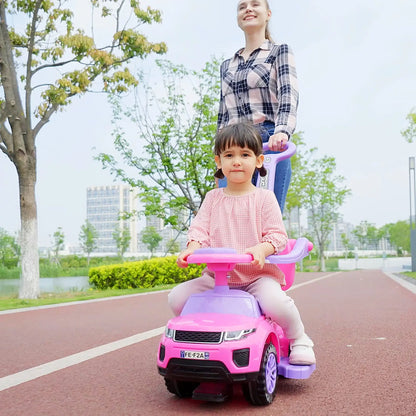 2 in 1 Kid Ride on Car, Push Stroller, 1-3 Years, Pink Push Cars for Toddlers at Gallery Canada