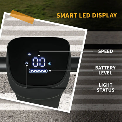 Folding Electric Scooter, 25KM/H, 35KM Range, 330LBS Max Load Scooters at Gallery Canada