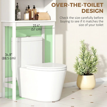 Over The Toilet Storage Cabinet, Adjustable Shelf, Open Shelf, White Over The Toilet Storage at Gallery Canada