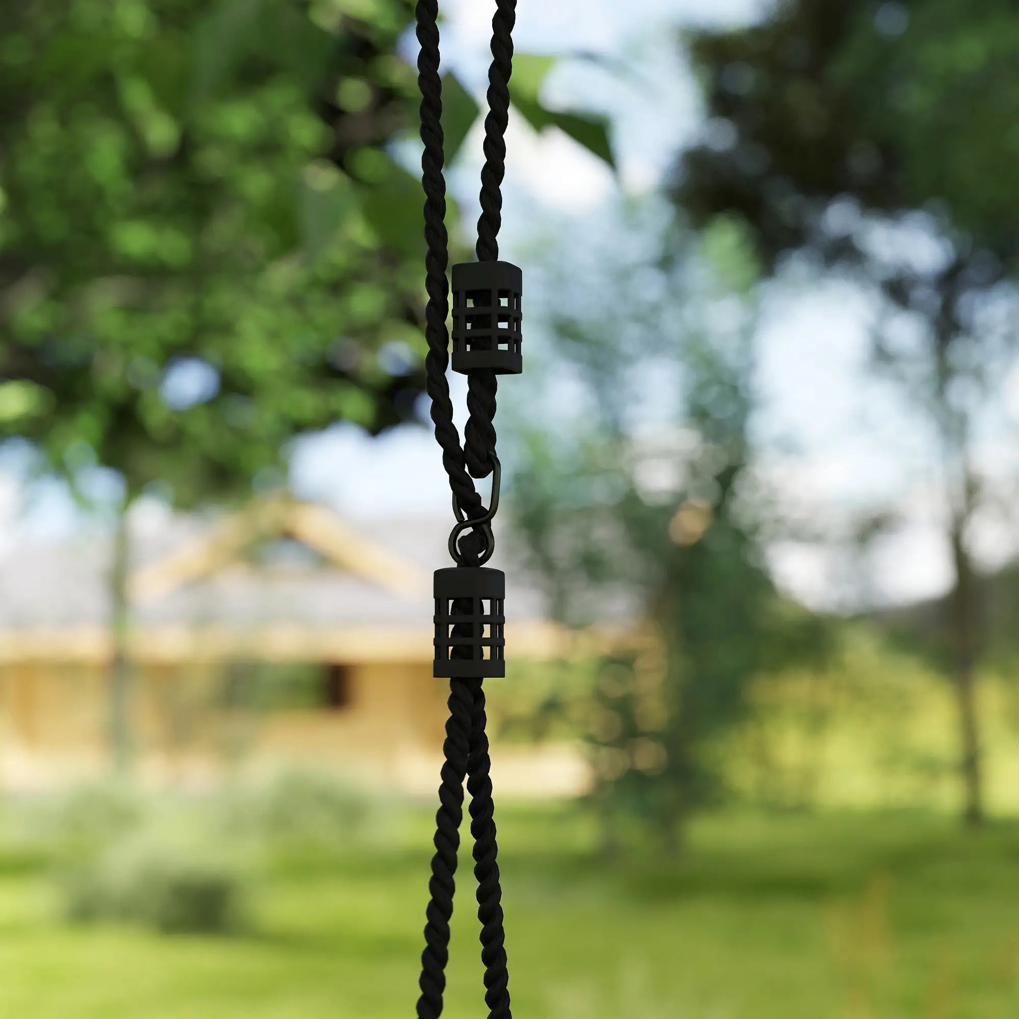 Adjustable Ropes Tree Straps Basket Swing, 58