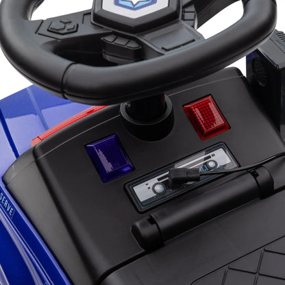 Kids Ride On Police Car, Hidden Storage, Anti Dumping, Blue Push Cars for Toddlers at Gallery Canada