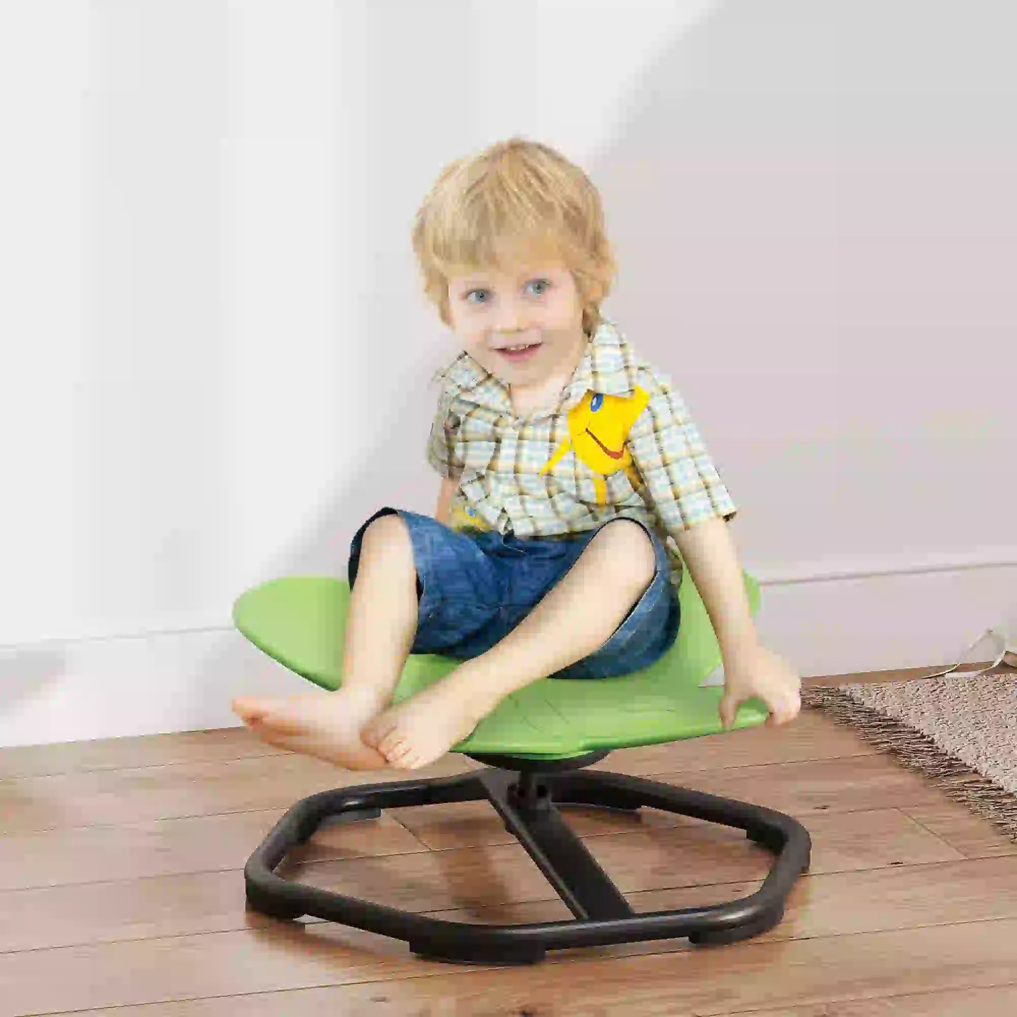 Butterfly Kids Swivel Chair, Non-Slip Spin Sensory, Green Kids Chairs & Seating at Gallery Canada