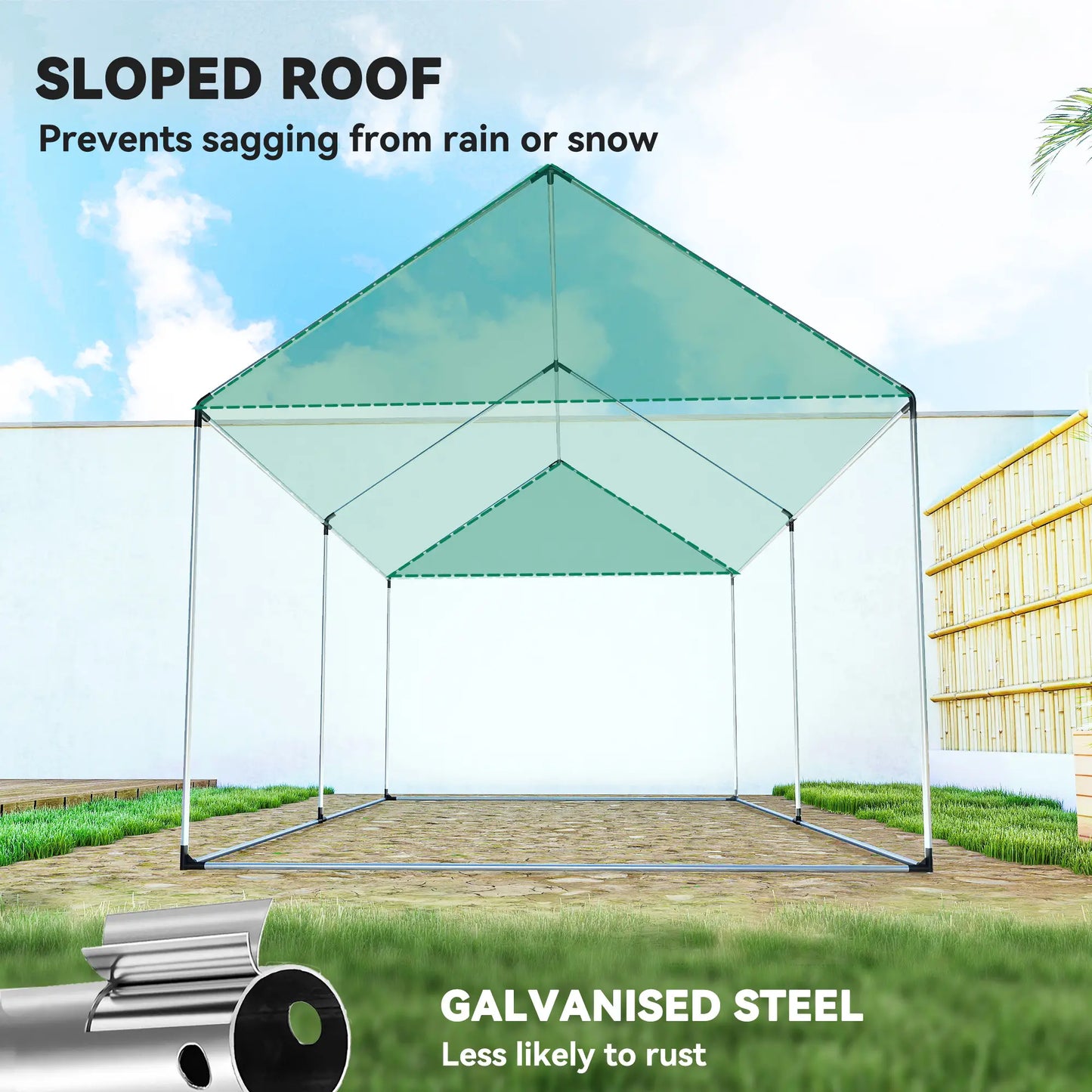 Walk-in Tunnel Greenhouse, UV-Resistant, 6.6' x 10' x 6.6', Green Tunnel Greenhouses at Gallery Canada