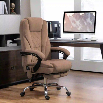 Massage Office Chair, Reclining Computer Chair, Adjustable Height, Brown Massage Chairs at Gallery Canada