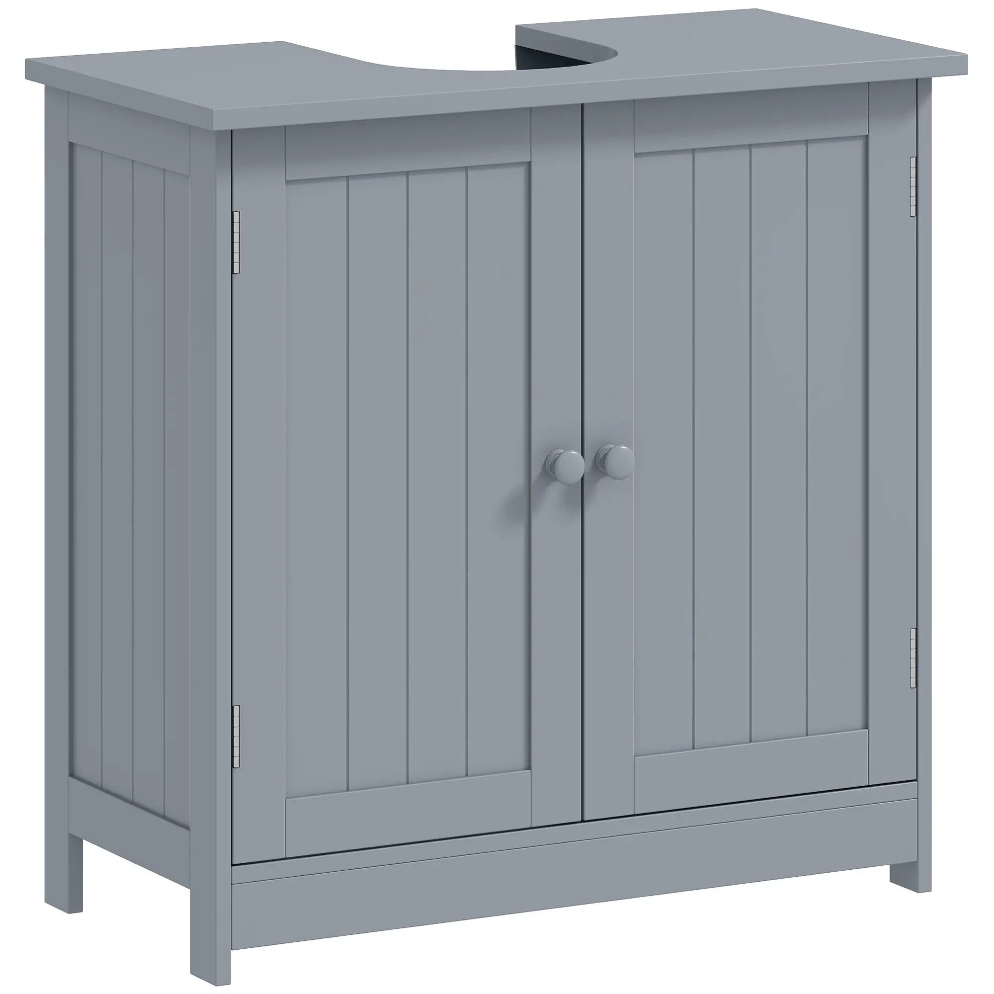 Under Sink Bathroom Cabinet, 2 Doors, Shelf, Grey Bathroom Cabinets Grey at Gallery Canada