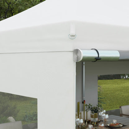 20' x 10' Folding Canopy Tent, Sidewalls, Windows, White Pop Up Canopies at Gallery Canada