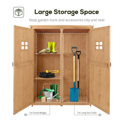 4x1.5ft Wooden Garden Storage Shed, Outdoor Tool Cabinet, Double Door Sheds at Gallery Canada