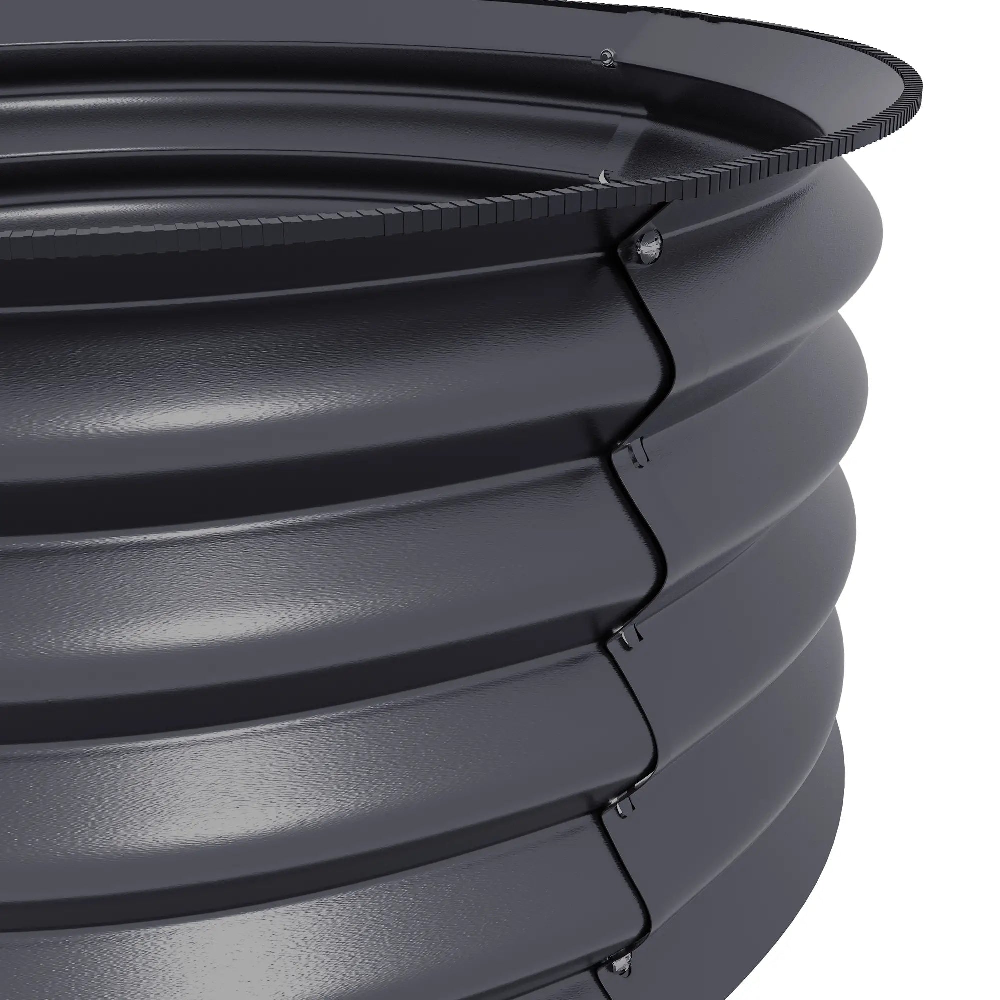 Set of 2 Raised Garden Beds, Metal Planter Box, Easy Assembly, Dark Grey Raised Garden Beds at Gallery Canada