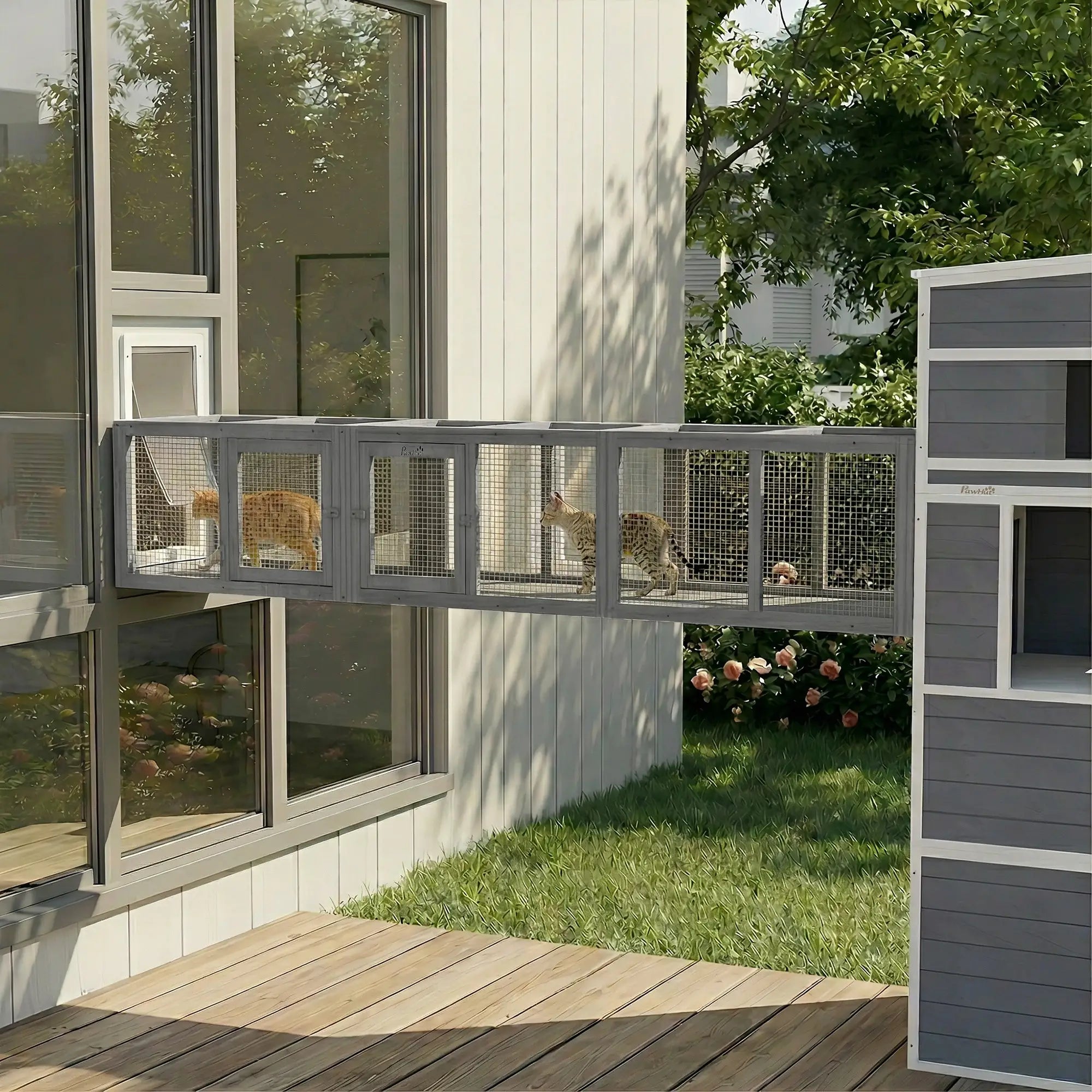 Cat Tunnel, Outdoor Enclosure, 8 Doors, 98