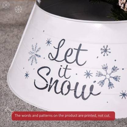Metal Christmas Tree Collar, 26 Inch, Holiday Decoration, White Christmas Trees at Gallery Canada
