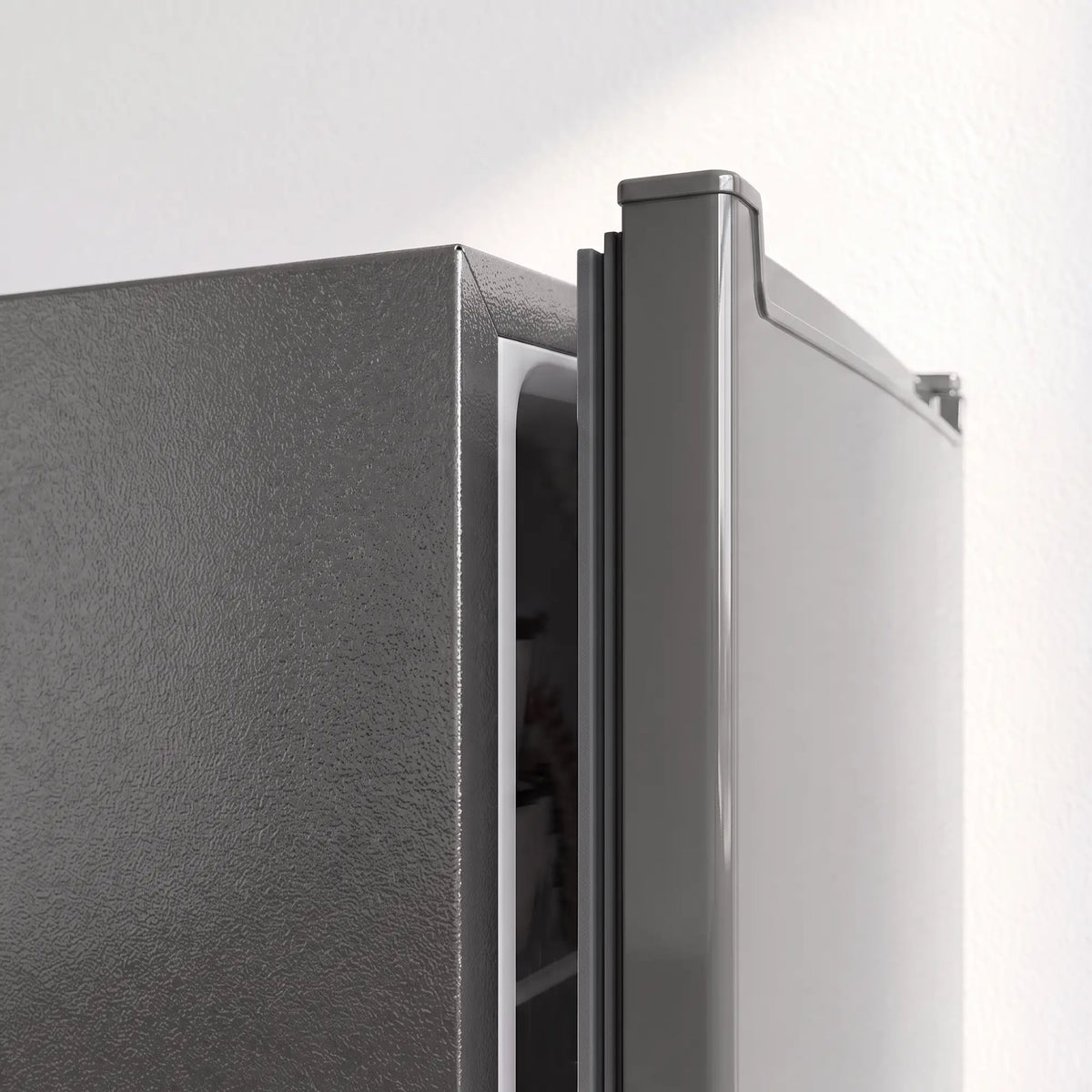 Compact Upright Freezer, 2.1 Cubic Feet, Reversible Door, Grey
