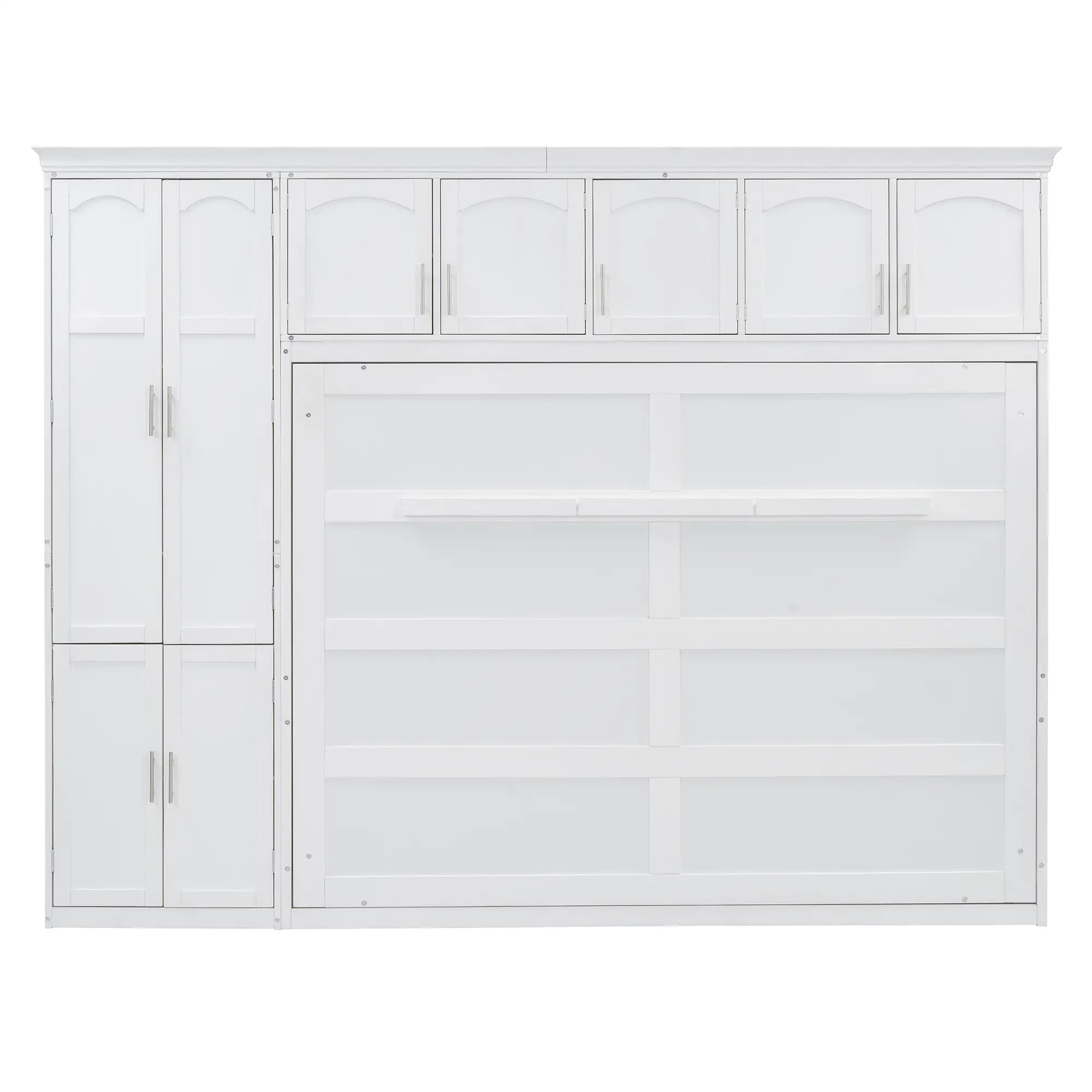 Murphy Bed with Cabinets, Space-Saving Design, 117.5