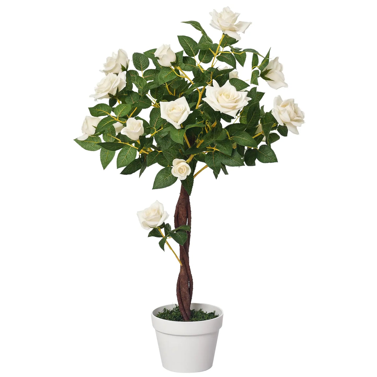 3FT White Rose Artificial Plant In Pot, Fake Plant For Indoor Decor, White Artificial Trees at Gallery Canada