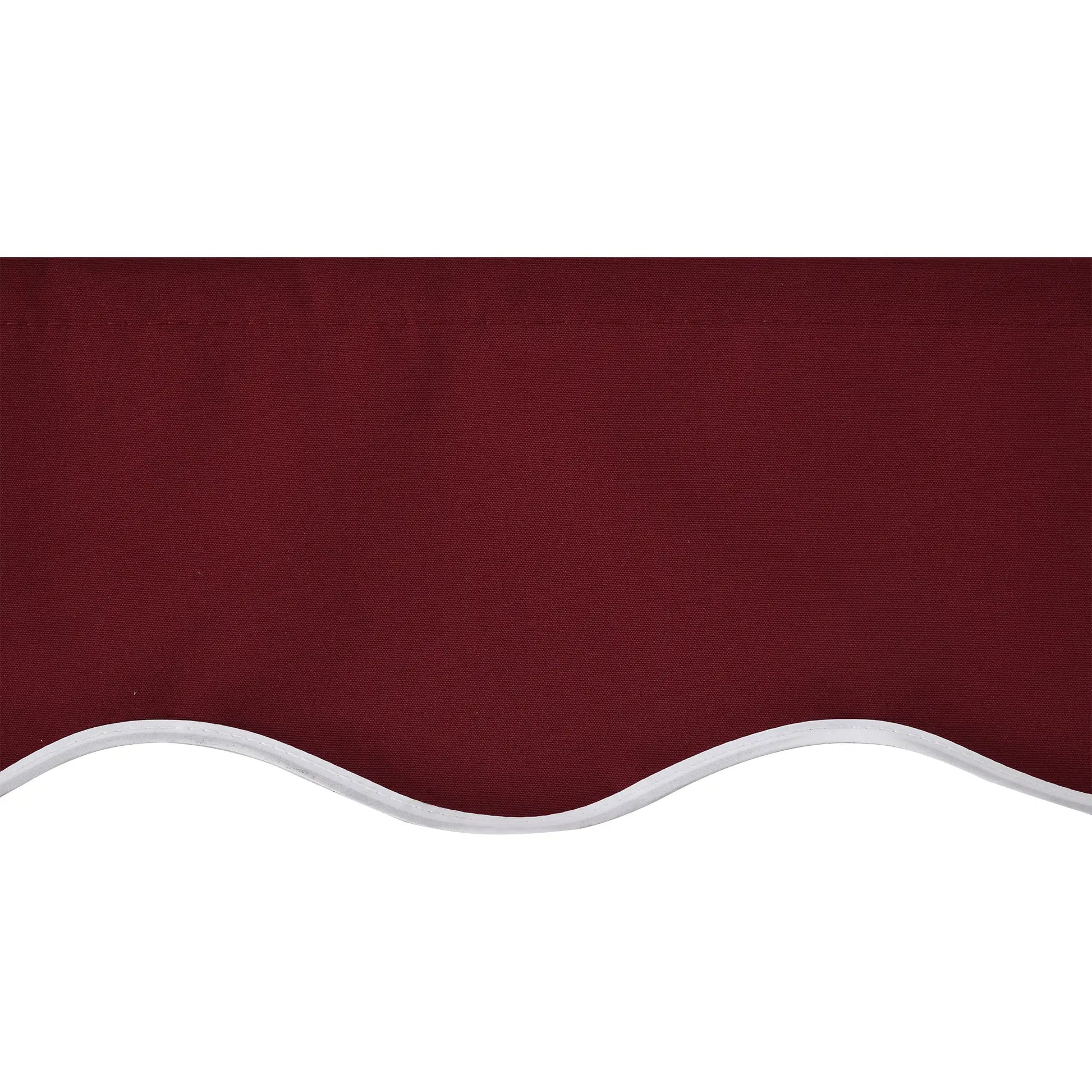 9' x 8' Outdoor Sunshade Canopy, Retractable Awning, UV Protection, Wine Red Awning Fabric Replacement at Gallery Canada
