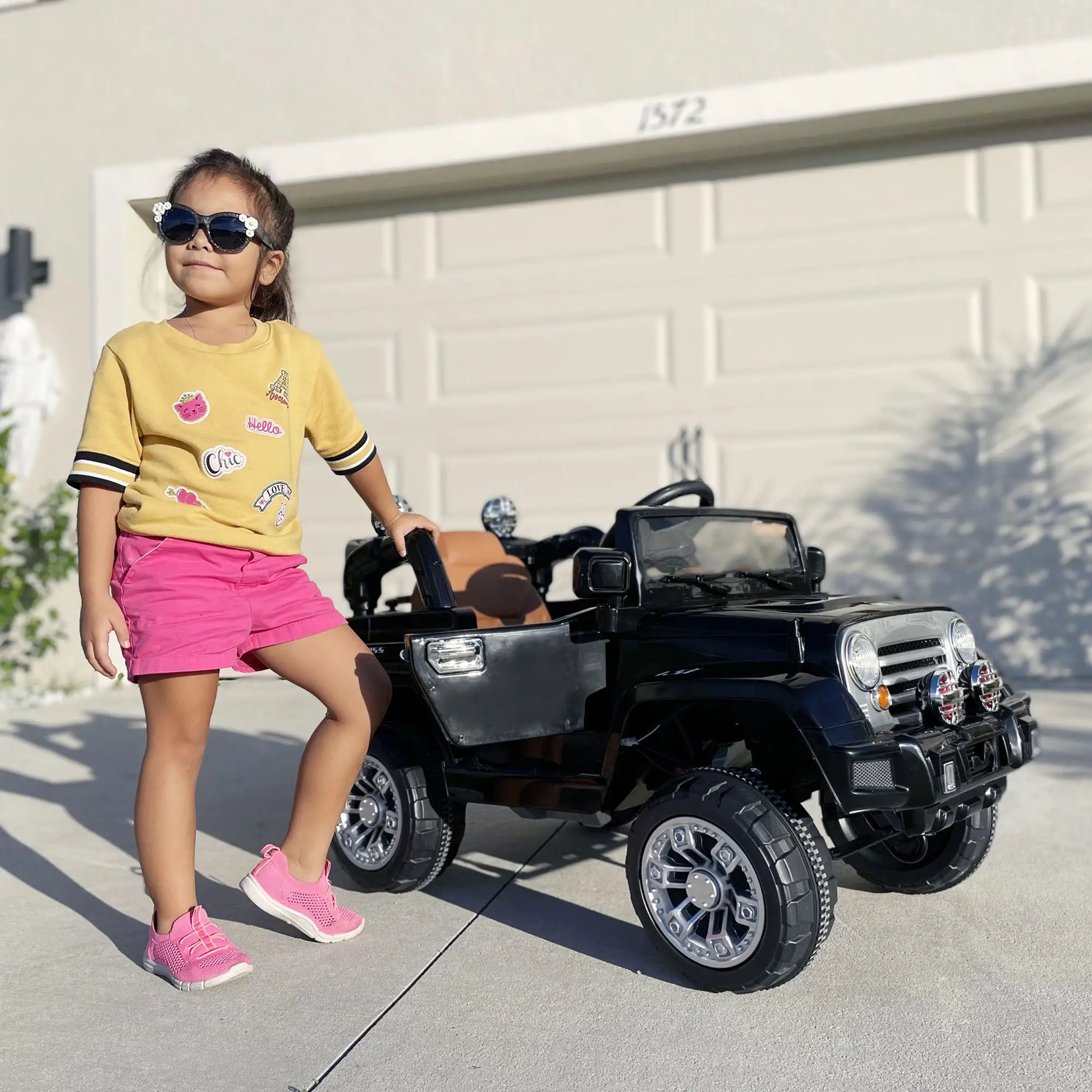 12V Kids Electric Toy Car, Jeep Power Wheels, Remote Control, Black Electric Toy Cars at Gallery Canada